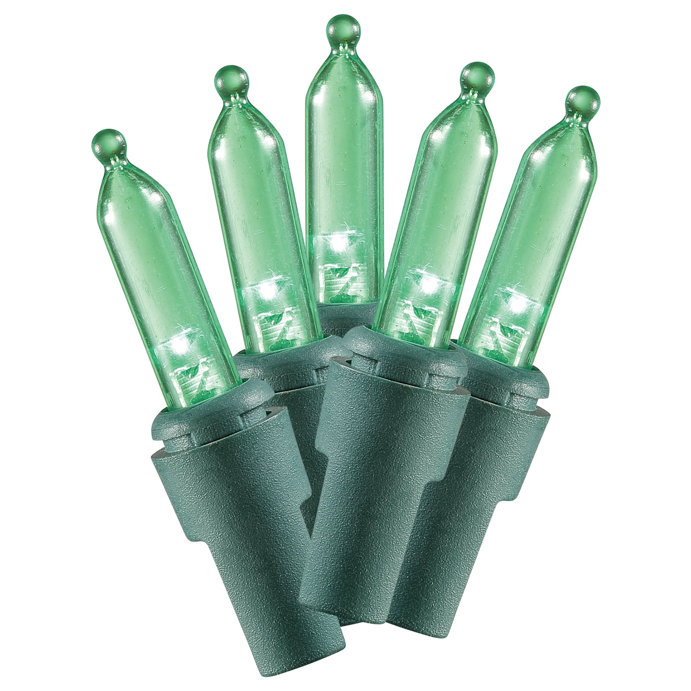 Indoor/Outdoor 300-Count LED Mini Christmas String Lights, Green, Green Wire, 62.3', by Holiday Time
