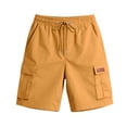 thumbnail image 4 of Mens Casual Cargo Shorts Knee Length Summer Moisture Wicking 7"/9" Inseam Short Pants Elastic Waist Drawstring Streetwear Daily Wear Athleisure, 4 of 9
