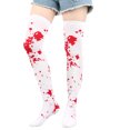 thumbnail image 1 of Nvzi pares de medias largas hasta el muslo para Halloween, medias por encima de la rodilla, calcetines para festivales de cosplay, color blanco, 1 of 3