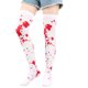 thumbnail image 1 of Zhuge Medias largas hasta el muslo para Halloween, medias por encima de la rodilla, calcetines para festivales de cosplay, color blanco, 1 of 3