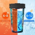thumbnail image 5 of Daiia Watercolor Mandala Printed Stainless Steel Tumbler with Lid and Straw, Double Wall Vacuum Insulated Coffee Tumbler Travel Coffee Mug with Leak Proof Lid, 5 of 8