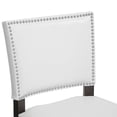 thumbnail image 3 of Bowery Hill 30.5" Modern Faux Leather/Wood Bar Stool in White (Set of 2), 3 of 3
