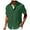 Green, variant on Mens Shirts Cuban Guayabera Short Sleeve Button Down Beach Mens Clothing,Dark Gray,L