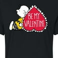 thumbnail image 3 of Peanuts - Be My Valentine - Charlie Brown Heart - Juniors Cropped Cotton Blend T - Shirt, 3 of 6