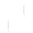 thumbnail image 1 of Youkk Model Railway Lamp for Micro-Landscape Props LED Metal Lamppost Decoration Ladder Streetlights Architectural Sand Accessories Silver（Warm Light） 2Set, 1 of 6
