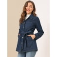 thumbnail image 2 of Chaqueta Vaquera Holgada Allegra K Azul oscuro S, 2 of 6