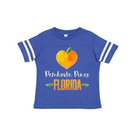 

Inktastic Pembroke Pines Florida Orange in Heart Gift Toddler Boy or Toddler Girl T-Shirt