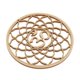 thumbnail image 1 of Letrero de pared de madera con forma de Flor de la Vida, arte de pared de madera tallada, decoración del hogar, posavasos hechos a mano, artesanía, adorno de geometría sagrada Alto 305cm, 1 of 3
