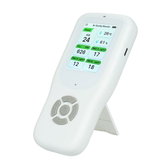 Air quality tester,With Real Handheld Real 9-in-1 Air Display With Time Display Tester 9-in-1 Tester Display Indoor Alert Air Quality Indoor 9-in-1 With Indoor Handheld With Alert
