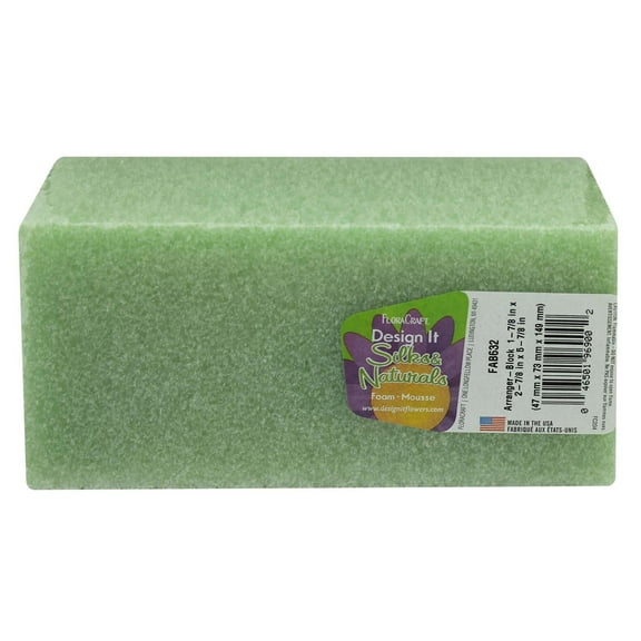FloraCraft Foam FloraFom Block Pkg 6x3x2" Grn