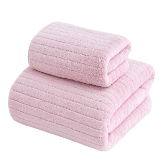Summer Savings!Towels Large Bath Towels,Coral Velvet Absorbent Bath Towels for Adults,Microfiber Large Bath Towels,Lighter Weight,Quicker To Dry,Super Absorbent,Perfect Bathroom Towels (2pc)