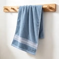 thumbnail image 6 of Celsvanis Bath Towel for Adults Thick Soft Highly Absorbent Quick Dry Lint Free Face Wash Towel Classic Household Bathroom Daily Use, Blue, 6 of 6