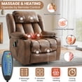 thumbnail image 4 of Power Lift Recliner Chair with Massage and Heat for Elderly, Electric Recliner Chairs for Adults, Cup holders, Remote Control, Side Pockets, USB Ports, Ochre, 4 of 8