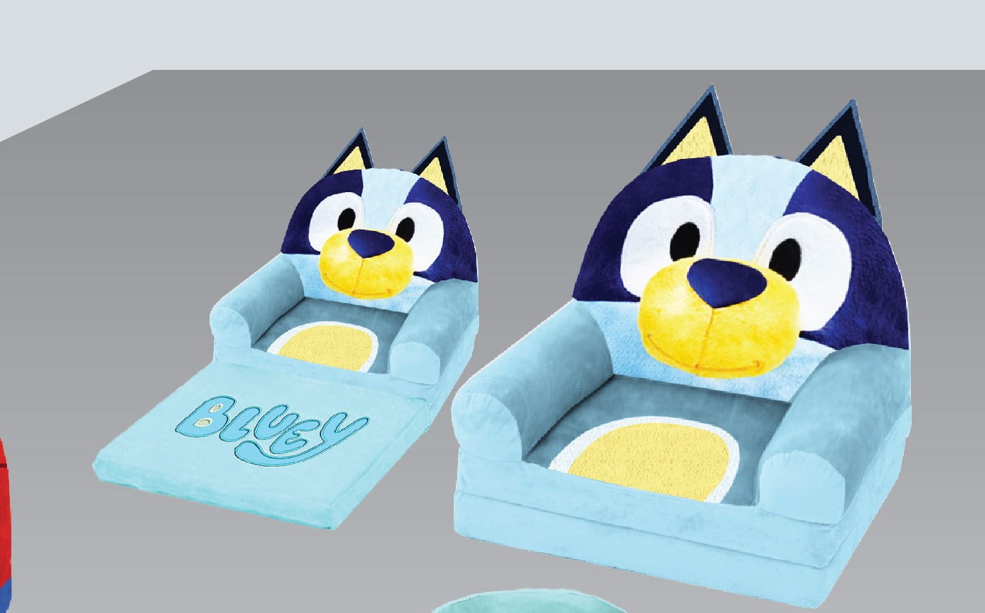 Bluey Flip Out Chair, Blue 19" Inches