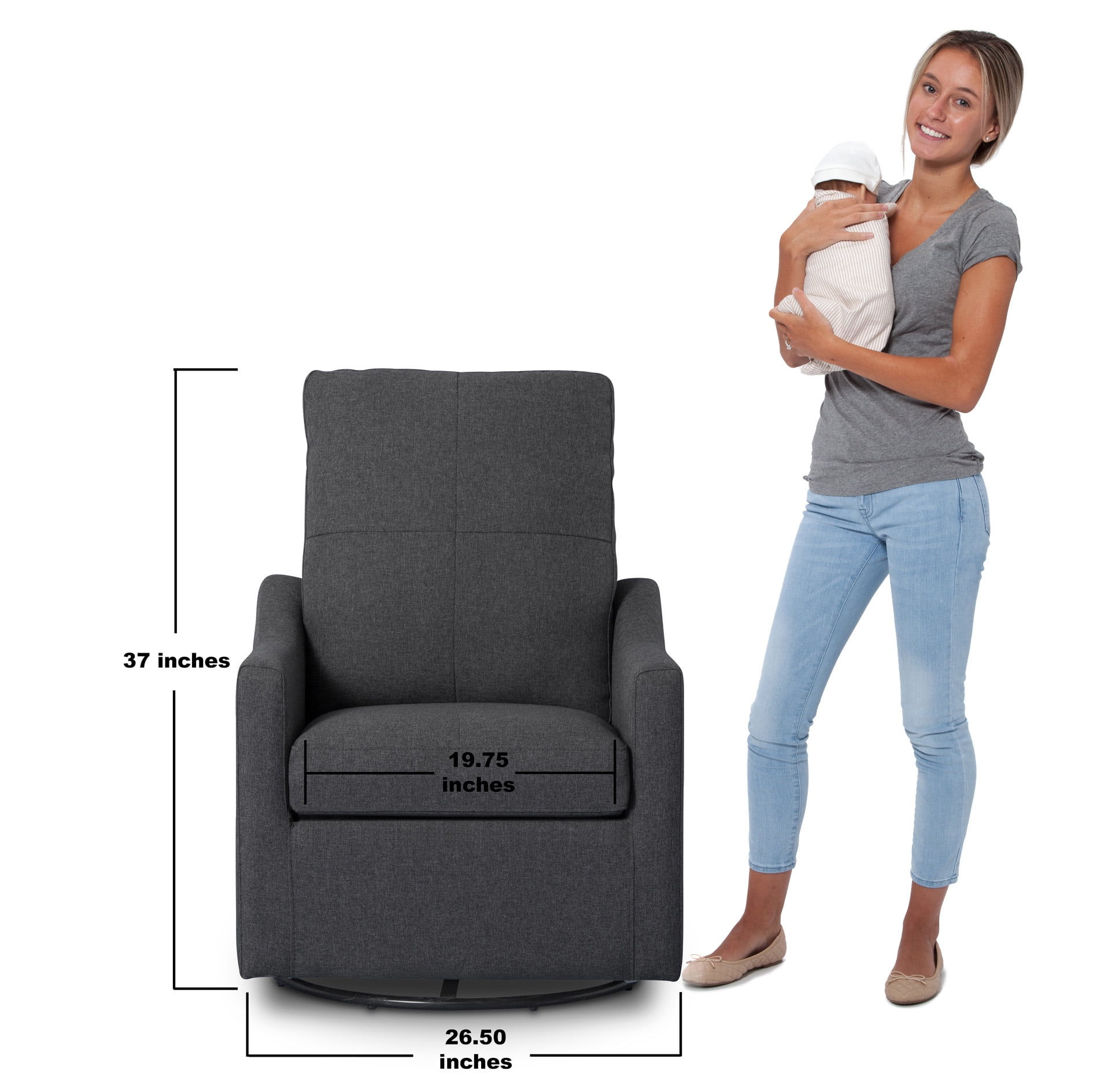 delta children kenwood nursery glider swivel rocker chair