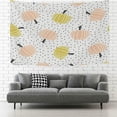 thumbnail image 2 of GZHJMY Tapestry Wall Hanging Halloween Autumn Pumpkins Black Dots Tapestry Decorative Wall&nbsp;Blanket&nbsp;Bedding Tapestry for Bedroom Living Room Dorm 80"x60" Gift Decor, 2 of 7
