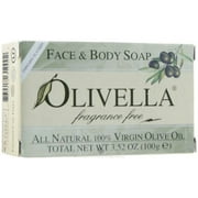 Olivella Fragrance Free Face And Body Bar - 3.52 Oz