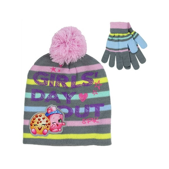 Shopkins Girls Day Out Beanie and Glove Set