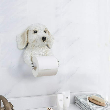 Toilet Paper Holder Cute Cartoon Dog Toilet Paper Roll Holder Wall Mounted  Personality Resin Suction Toilet Paper Dispenser Adhesive Towel Rack for  Bathroom Kitchen Shop Hotel Decor Light Brown Wash | Walmart