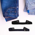 thumbnail image 4 of Cinturón elástico cómodo sin hebilla para hombre y mujer, 2 unidades, ajustable e invisible, para jeans y pantalones, 4 of 8