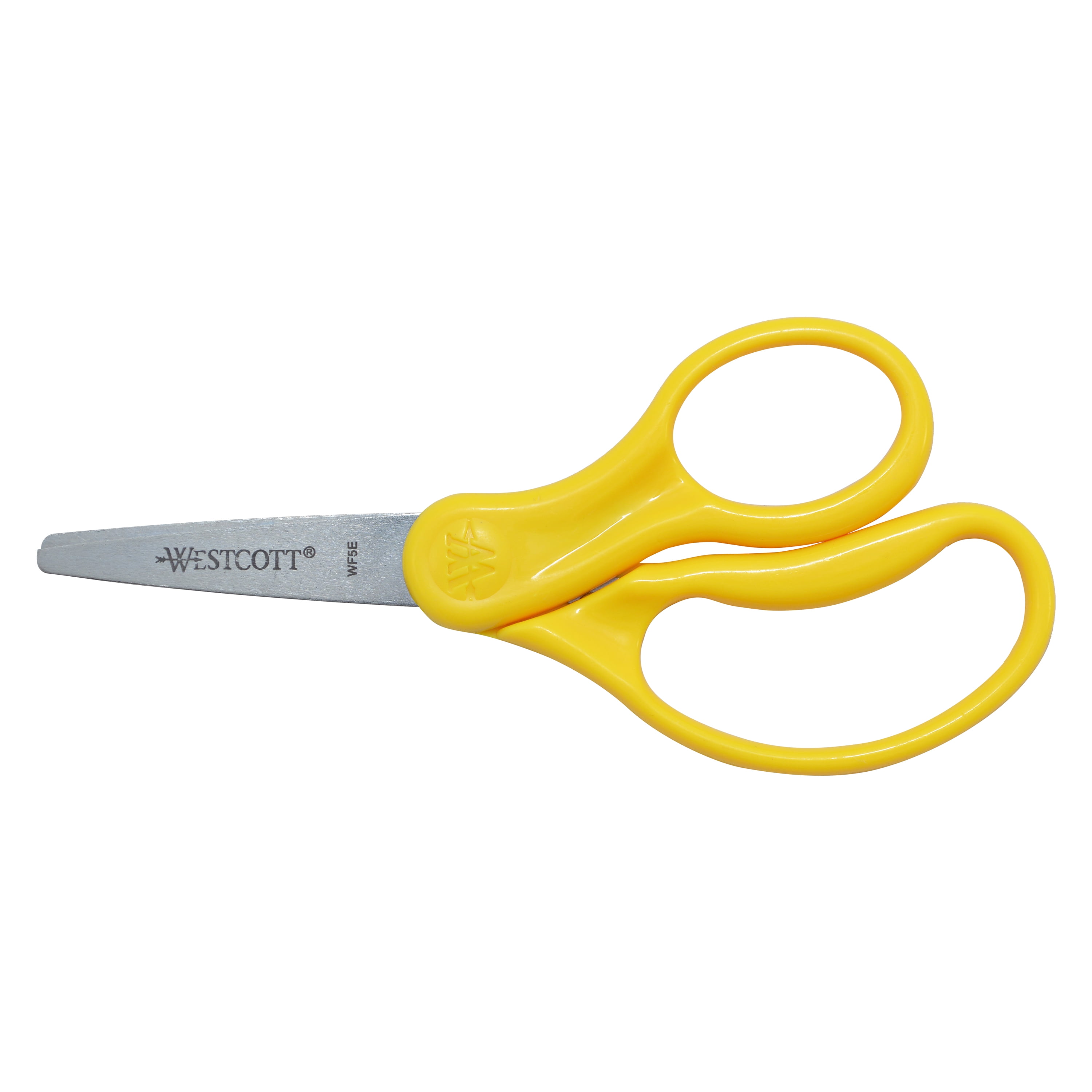 Westcott Kids Scissors Caddy With Anti-Microbial Pointed Blades, 5 Inch, Assorted Colors, 24 Pairs