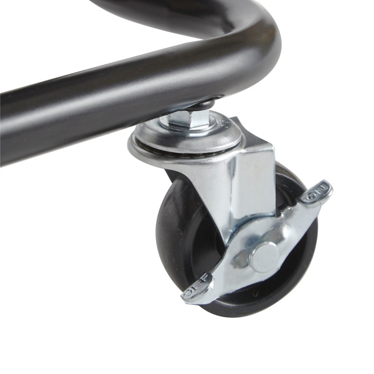 Mainstays Adjustable Steel Rolling MultiUse Cart, Black