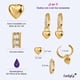 thumbnail image 4 of Aretes Mujer 2 en 1 tipo Arracadas de Corazón,  LuckyLy  Acero Inoxidable Baño Oro Rosa 14k, Oro 14k o Plata y Zirconia Cúbica – Joyería para Mujer, Regalos para Mujer San Valentín y Navidad, dorado, 4 of 6