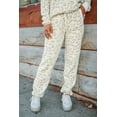 thumbnail image 4 of Ensemble Lounge pour Femmes avec Pull et Pantalon à Cordon en Léopard Blanc, 4 of 5