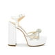 thumbnail image 5 of Zapatilla Con Plataforma Tacon Ancho Elegantes Color Plata plateado 25, 5 of 7