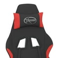 thumbnail image 6 of vidaXL Massage Gaming Chair with Footrest Black and Red Fabric, 6 of 92
