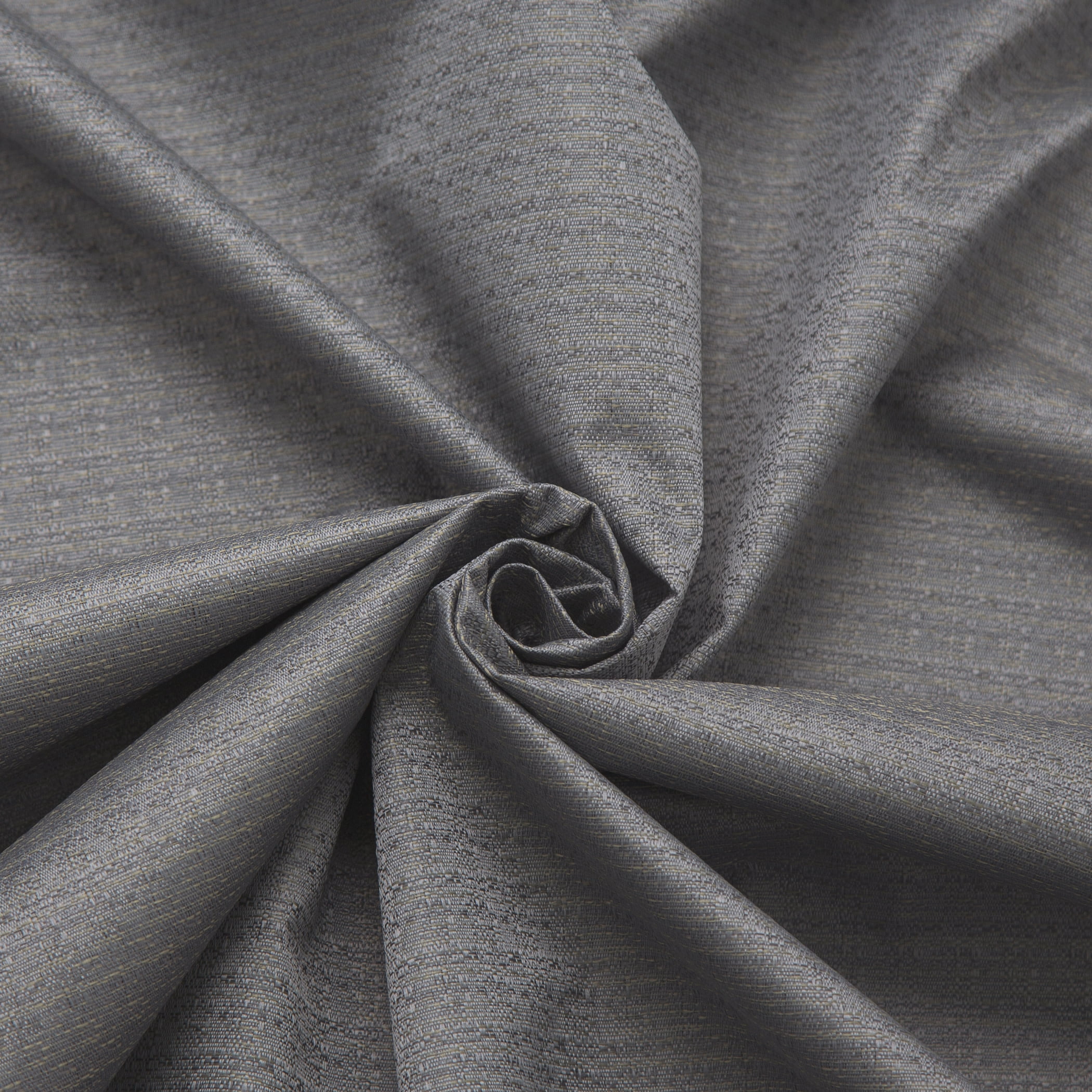 Sun Zero Bryant 2-Piece Textured Thermal Insulated 100% Blackout  Grommet Top Curtain Panel, Gray, 37”W x 95"L
