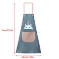 thumbnail image 4 of Naiovety Delantal ajustable, 1 unidad, estampado, sin mangas, de PVC, resistente al agua y al aceite, delantal de abrasión, monos de Herramientas y accesorios para hornear Normales Rauchblau, 4 of 6
