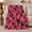 Bright Pink Speckled spotted cattle pattern, variant on Dark Brown Hide Spots Across Vivid Pink, Cozy Flannel Blanket with Textured Animal Print Print, Housewarming Gift for Bold Animal Print Enthusiasts, Home Decor for Bedroom and Living Room