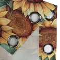 thumbnail image 4 of Ambesonne Floral Grommet Curtain, Sunflowers Pattern Summer, 50"x108", Burnt Orange Laurel Green, 4 of 5