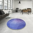thumbnail image 4 of Ahgly Company Machine Washable Indoor Rectangle Transitional Light Slate Blue Area Rugs, 2' x 3', 4 of 7