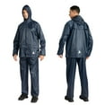 thumbnail image 3 of SPEEDRUN Men' Waterproof Rain Suit 2 piece Golf Waterproof Gear Rain Suits for Men Lightweight Raincoat Jacket Hooded and Pants Navy Blue XL, 3 of 6