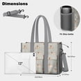 thumbnail image 5 of Teacher Tote Bag,Labrador Dog Teacher Utility Tote Bag,Large Work Tote Bags for Women with Multiple Pockets,Top Zipper Closure,13.8x10.6x6.7 Inch, 5 of 5