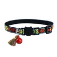 thumbnail image 4 of Collar ajustable con cascabel para gato, con hermosos diseños tribales, para perro y gato, F3Q5, 4 of 8