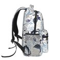 thumbnail image 4 of Haiem Sea Life Elements Printed School Backpack,Casual Travel Lightweight Backpack,Durable Comfortable Multifunctional Backpack,Laptop Backpack, 4 of 5