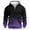 Purple, variant on ZCFZJW Ombre Hoodie Tops for Men Big and Tall Regular Fit Casual 1/4 Zip up Long Sleeve Tie Dye Gradient Color Print Hooded Pullover Sweatshirts with Multi Zipper Pockets Army Green XXXXL