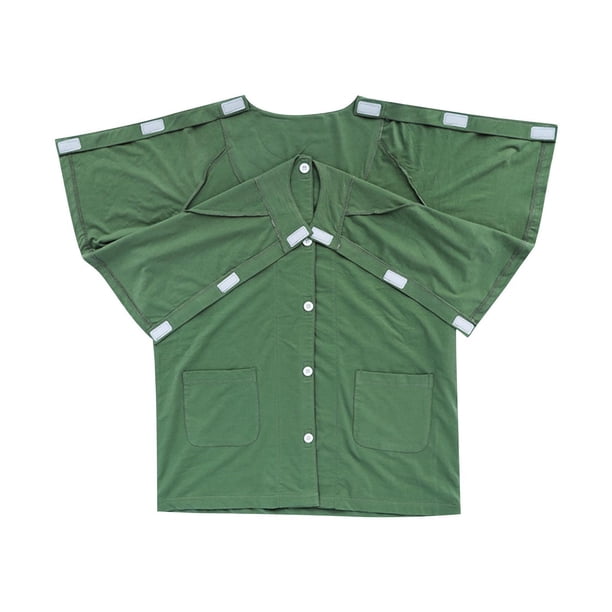 Top de Algodón Fuera Del Hombro para las Mujeres, Fácil de Usar Y Quitarse Cuidado Postoperatorio Top de Bolsillo Doble de Manga Corta