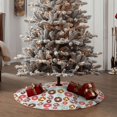 thumbnail image 4 of Balery Colorful Donuts Printed Christmas Tree Skirt , Merry Christmas Party Christmas Tree Decoration,Adjustable Tree Skirt-36", 4 of 6