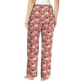 thumbnail image 3 of Qekee Cute French Bulldog print Women Pajama Pants, 3 of 9