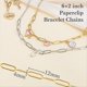 thumbnail image 3 of Kit de 10 Pulseras con Dijes, Cadena de Clip Chapada en de 18 Quilates, Pulseras Ajustables de Acero Inoxidable de 16 cm., 3 of 7