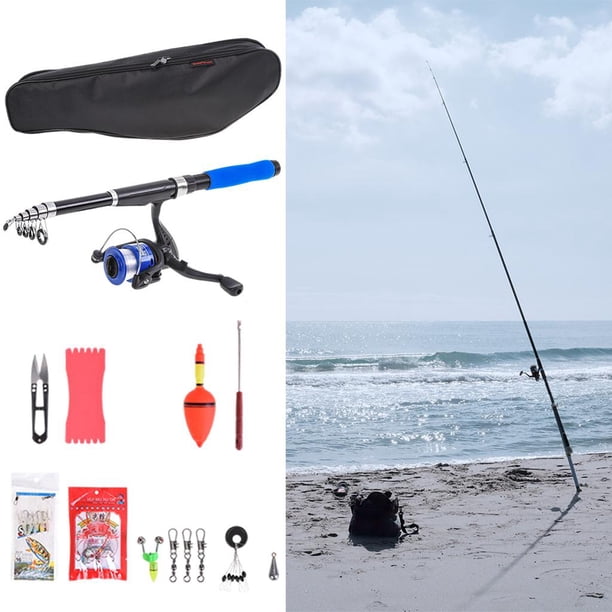 Combo de Caña Y Carrete de Pesca de Agua Dulce para Exteriores, Caña de Pescar Telescópica Y Combo de Carrete, Juego de Pesca Portátil para Principian Baoblaze Rodillo de pescar Reel Combos