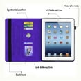thumbnail image 5 of Fire 7 inch 12th Gen 2022 Case with Pencil Holder, Allyetch Embossed Mandala PU Leather Flip Folio Anti-Slip Stand Card Slots Wallet Cover for Kindle Fire 7 2022(12th Gen), Purple, 5 of 5