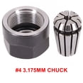 thumbnail image 1 of Chendee Er11 Chuck Collets Clamping Nuts Lathe Parts For Cnc Milling Engraving Machine,3.175Mm, 1 of 9