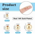 thumbnail image 2 of 360Pcs 14K Gold Plated Spacer Beads 4 Sizes Golden Seamless Smooth Round Beads Loose Bead for DIY Necklace Bracelet Earring Summer Jewelry Making(3mm/4mm/5mm/6mm), 2 of 5