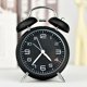 thumbnail image 2 of Reloj despertador de 4 pulgadas con campana doble para personas que duermen mucho, retroiluminación, funciona con pilas, reloj despertador antiguo para dormitorios (negro) ShuxiuWang 9024715137890, 2 of 5