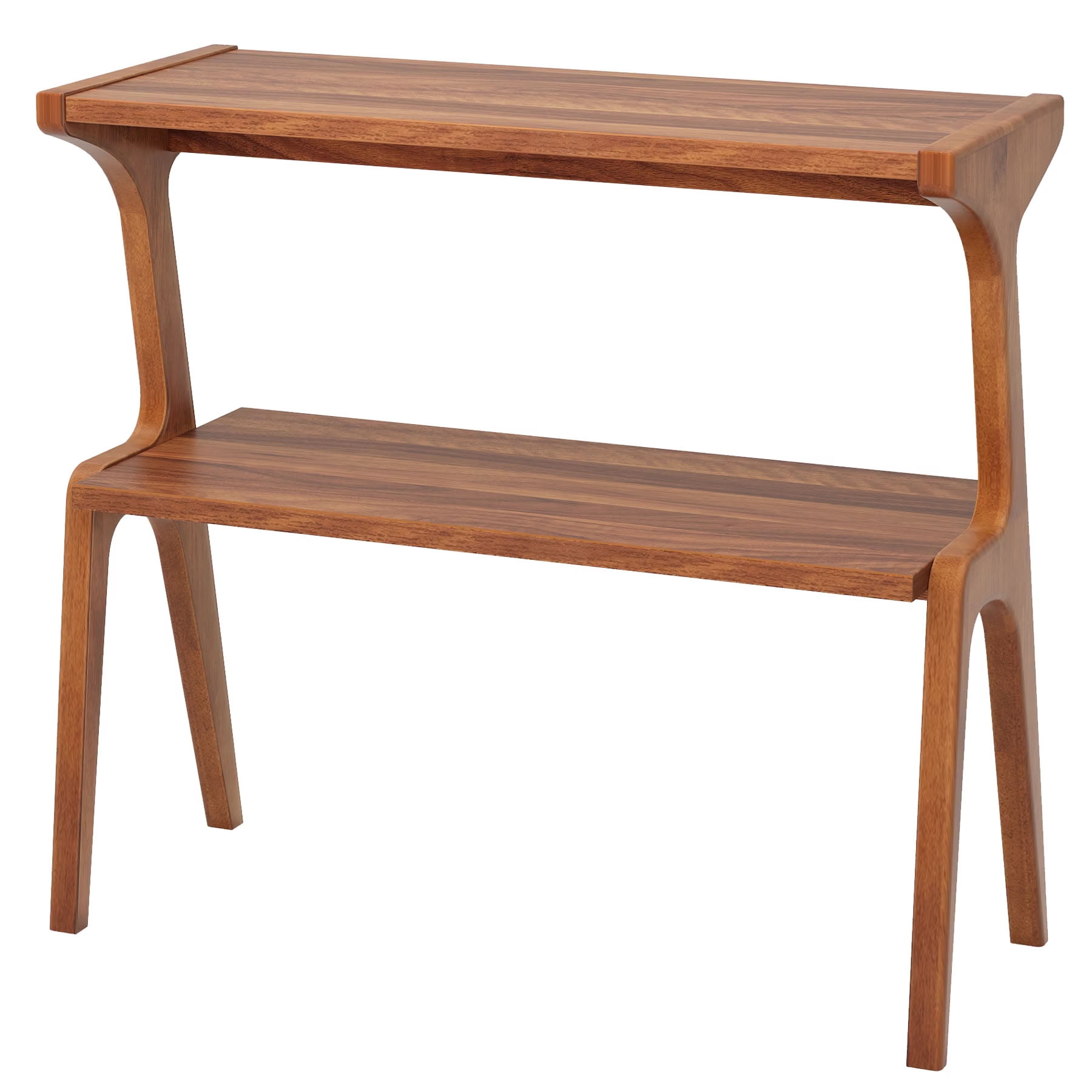 MAYEERTY 2-Tier Wood End Table, Modern Farmhouse Sofa Side Table with Storage Shelf, Accent Table for Living Room, Bedroom, Small Spaces